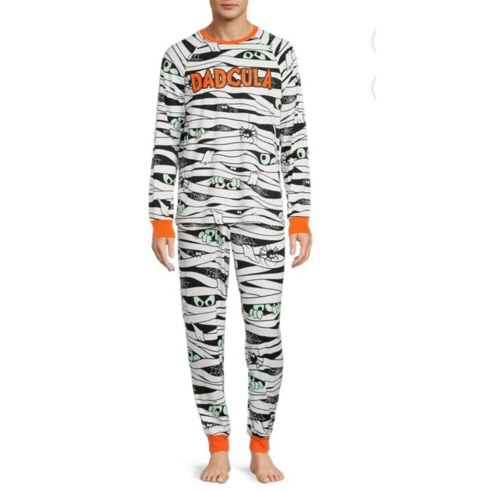 Celebrate! Halloween Pajama Set 2-Piece Men's Size XL 46/48 Glow in the Dark New